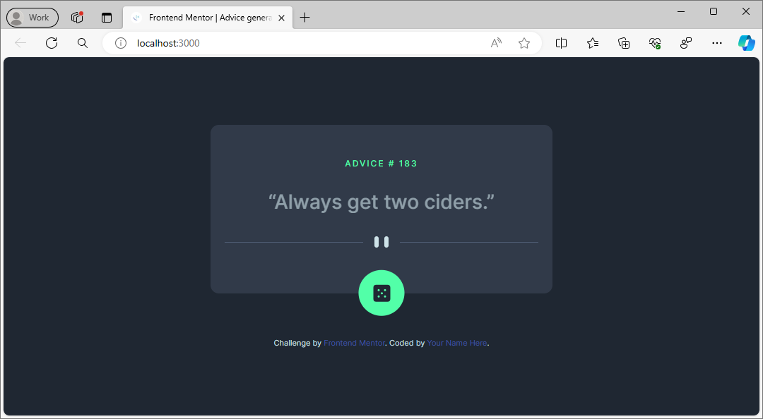 An advice generator component.